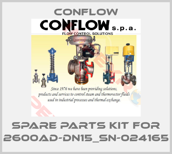 CONFLOW-Spare parts kit for 2600AD-DN15_SN-024165