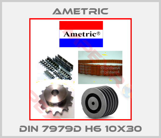 Ametric-DIN 7979D h6 10x30
