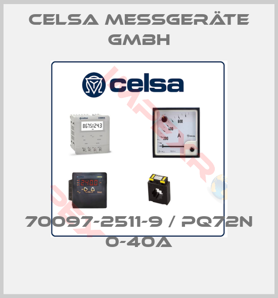 CELSA MESSGERÄTE GMBH-70097-2511-9 / PQ72n 0-40A