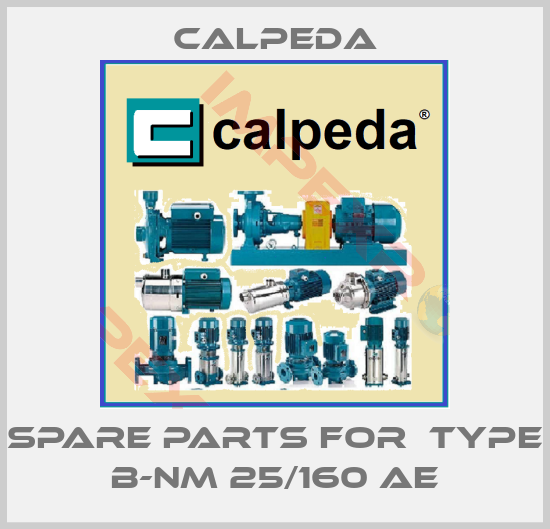 Calpeda-spare parts for  TYPE B-NM 25/160 AE