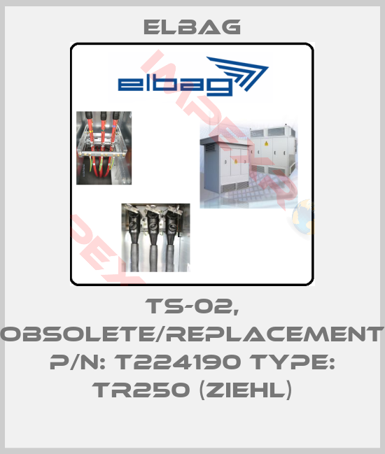 Elbag-TS-02, obsolete/replacement P/N: T224190 Type: TR250 (Ziehl)