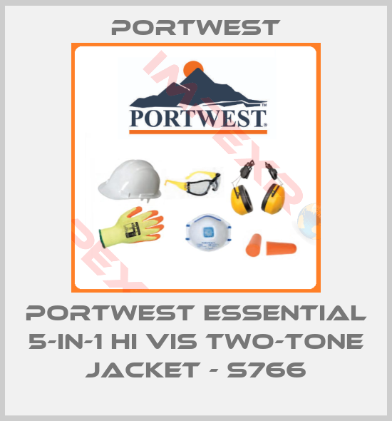 Portwest-Portwest Essential 5-in-1 Hi Vis Two-Tone Jacket - S766