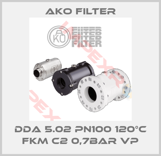 Ako Filter-DDA 5.02 PN100 120°C FKM C2 0,7BAR VP