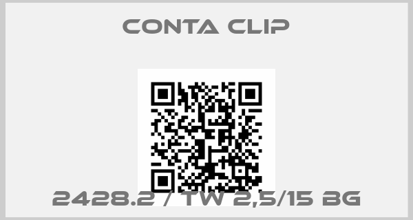 Conta Clip-2428.2 / TW 2,5/15 BG