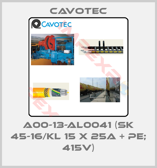 Cavotec-A00-13-AL0041 (SK 45-16/KL 15 x 25A + PE; 415V)