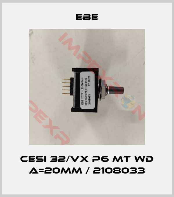EBE-CESI 32/VX P6 mT wd a=20mm / 2108033