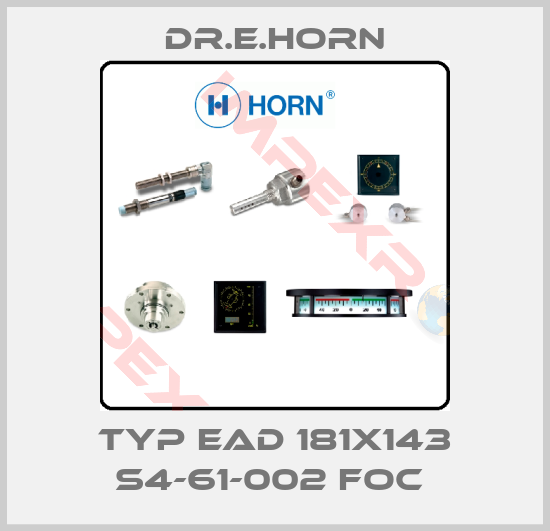 Dr.E.Horn-TYP EAD 181X143 S4-61-002 FOC 