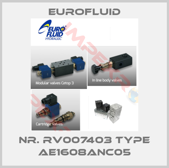 Eurofluid-Nr. RV007403 Type AE1608ANC05