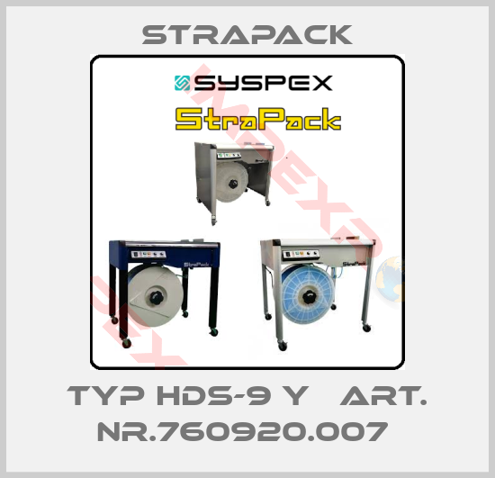 Strapack-TYP HDS-9 Y   ART. NR.760920.007 