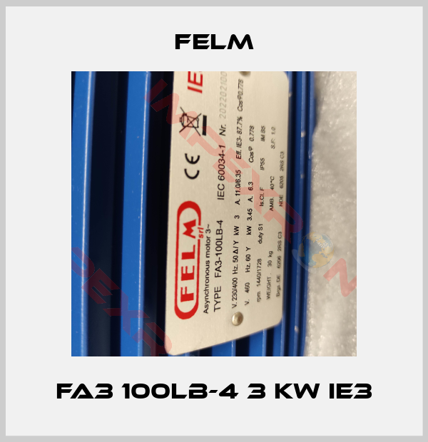 Felm-FA3 100LB-4 3 kW IE3