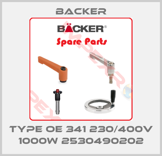 Backer-TYPE OE 341 230/400V 1000W 2530490202