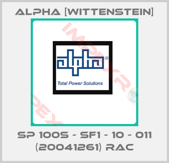 Alpha [Wittenstein]-SP 100S - SF1 - 10 - 011 (20041261) RAC