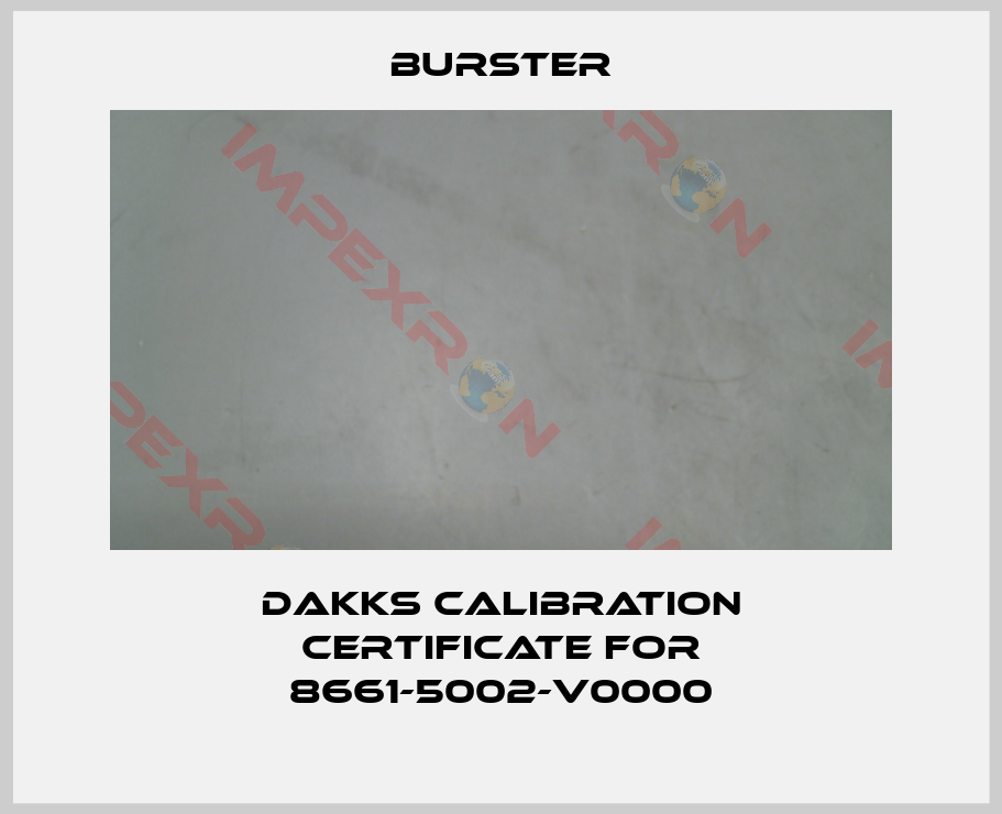 Burster-DAkkS Calibration Certificate for 8661-5002-v0000