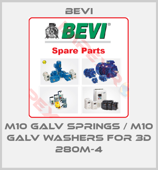 Bevi-M10 GALV springs / M10 GALV washers for 3D 280M-4