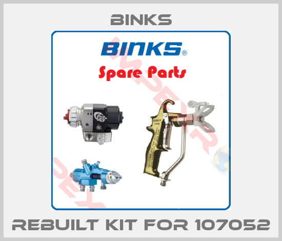 Binks-rebuilt kit for 107052