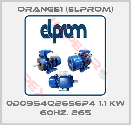 ORANGE1 (Elprom)-0D09S4Q2656P4 1.1 Kw 60Hz. 265