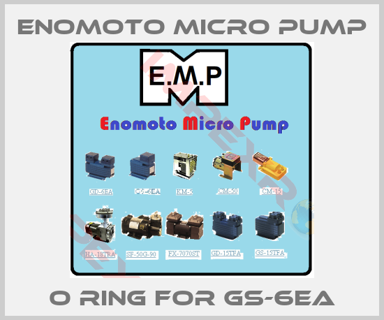Enomoto Micro Pump-o ring for GS-6EA