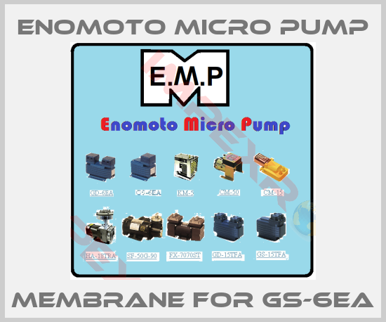 Enomoto Micro Pump-Membrane for GS-6EA