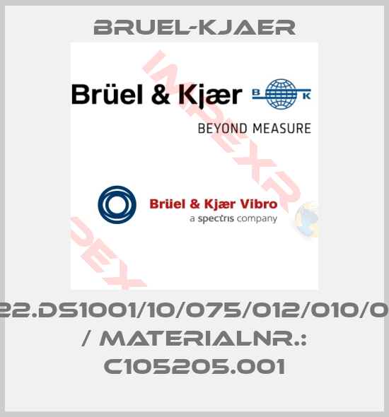 Bruel-Kjaer-ds822.ds1001/10/075/012/010/000/0 / MaterialNr.: C105205.001
