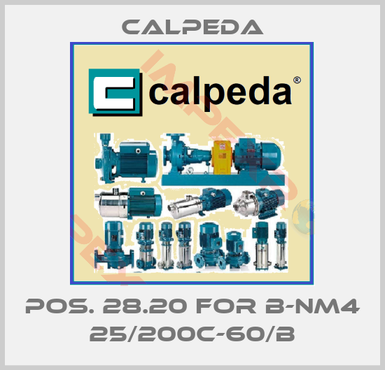 Calpeda-Pos. 28.20 for B-NM4 25/200C-60/B
