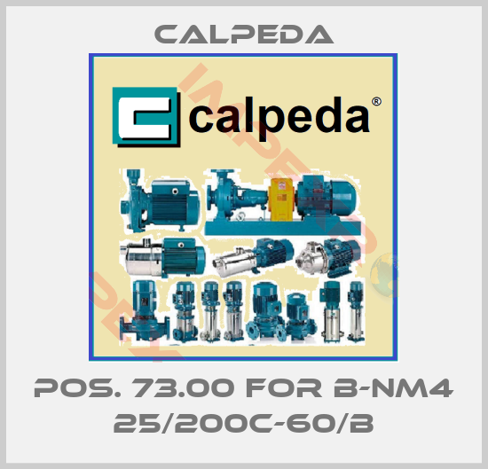 Calpeda-Pos. 73.00 for B-NM4 25/200C-60/B