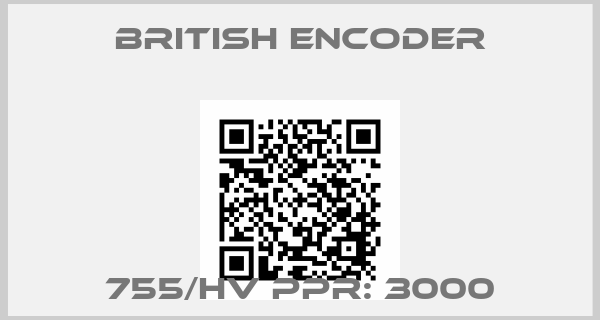 British Encoder-755/HV PPR: 3000