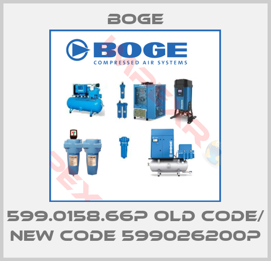 Boge-599.0158.66P old code/ new code 599026200P