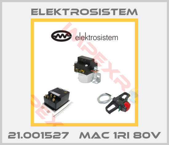 Elektrosistem-21.001527   MAC 1RI 80V