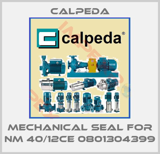 Calpeda-Mechanical seal for NM 40/12CE 0801304399