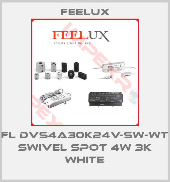 Feelux-FL DVS4A30K24V-SW-WT SWIVEL SPOT 4W 3K WHITE