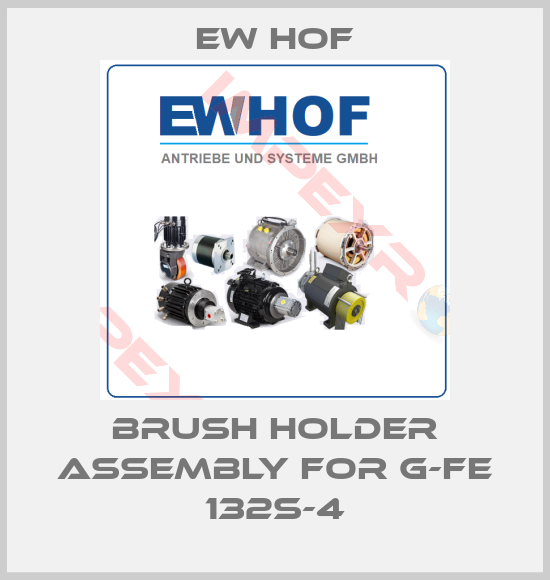 Ew Hof-brush holder assembly for G-FE 132S-4