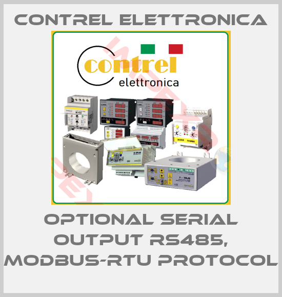 Contrel Elettronica-optional serial output RS485, modbus-RTU protocol