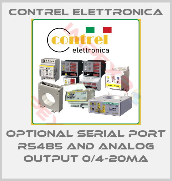 Contrel Elettronica-optional serial port RS485 and analog output 0/4-20mA