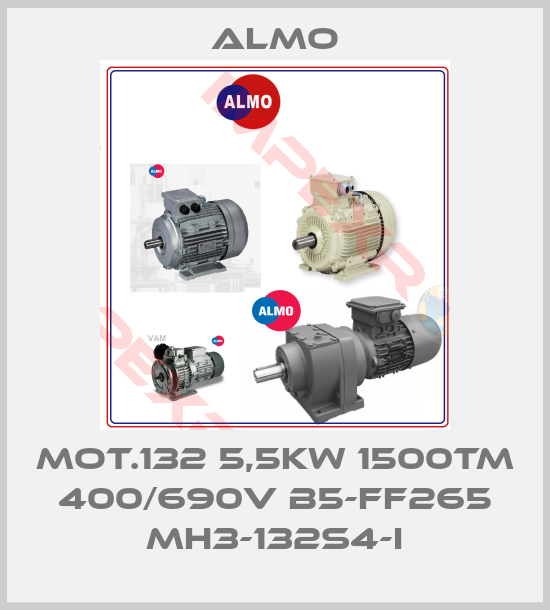 Almo-MOT.132 5,5KW 1500TM 400/690V B5-FF265 MH3-132S4-I