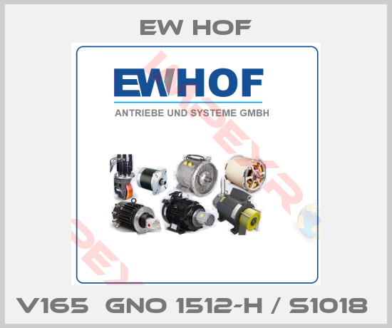 Ew Hof-V165  GNO 1512-H / S1018 