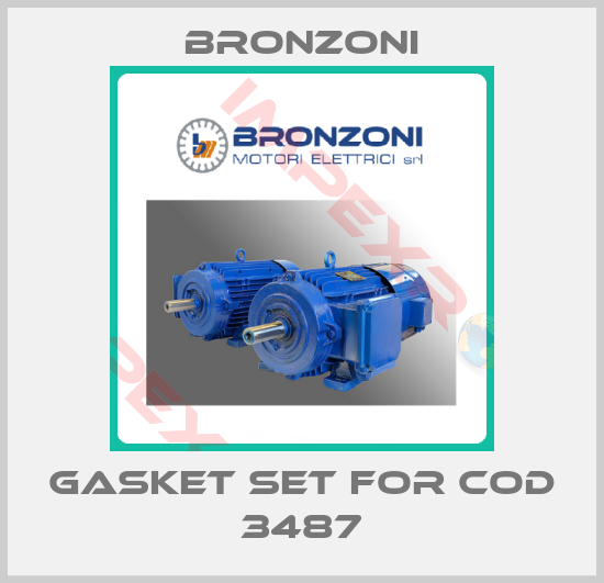 Bronzoni-gasket set for cod 3487