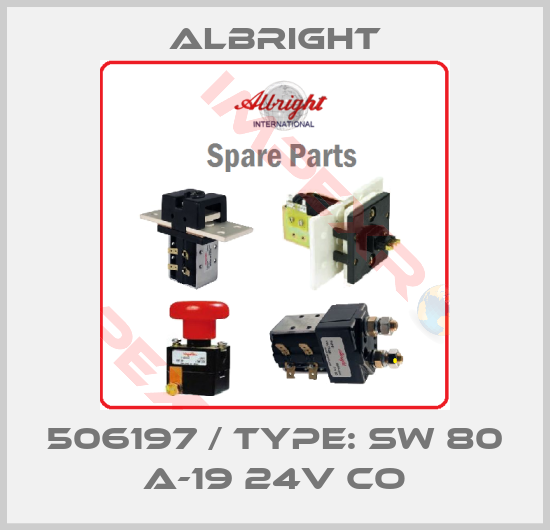 Albright-506197 / Type: SW 80 A-19 24V CO