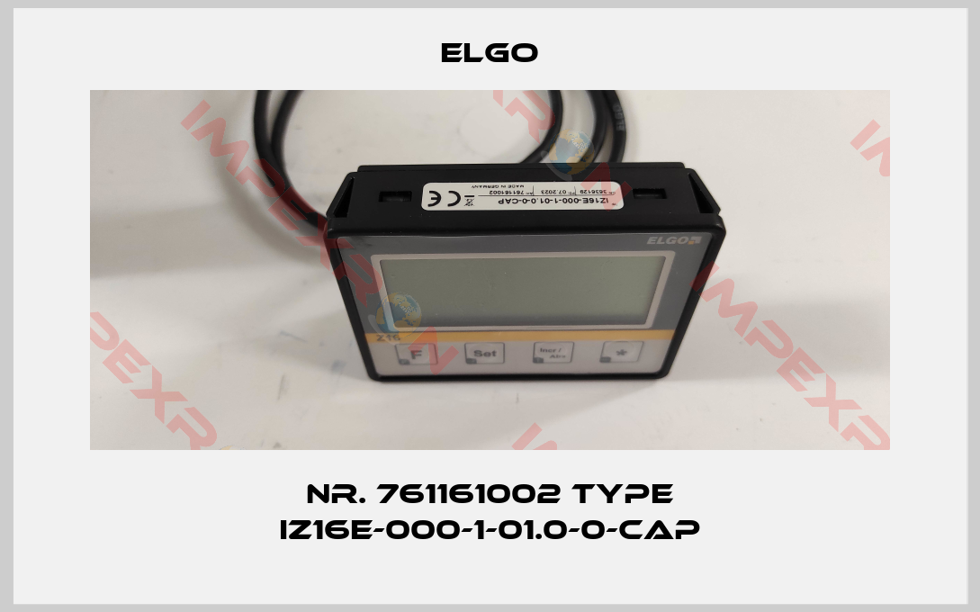 Elgo-Nr. 761161002 Type IZ16E-000-1-01.0-0-CAP