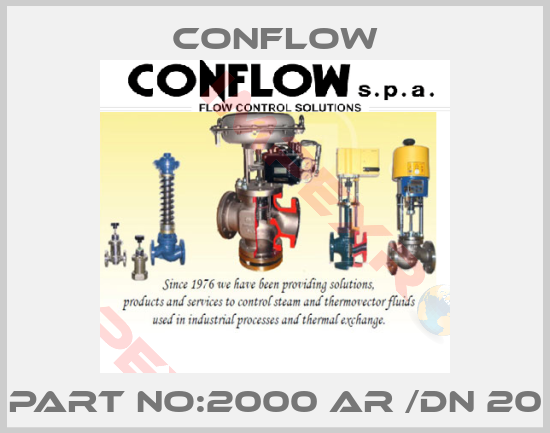 CONFLOW-part no:2000 AR /DN 20