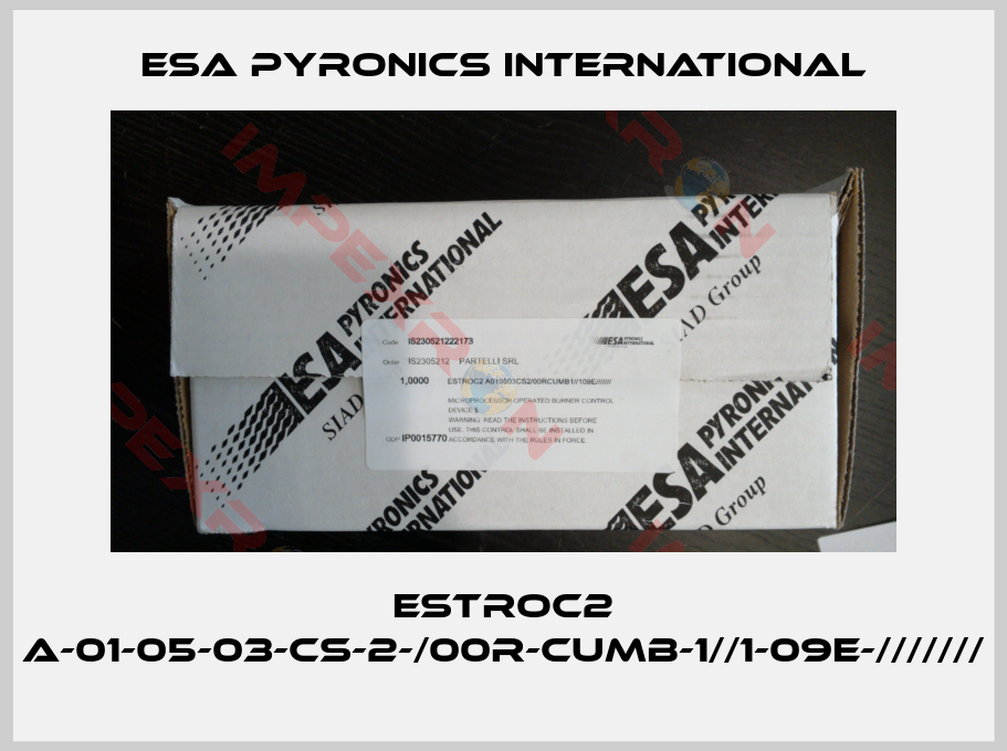 ESA Pyronics International-ESTROC2 A-01-05-03-CS-2-/00R-CUMB-1//1-09E-///////