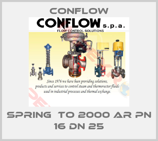 CONFLOW-Spring  to 2000 Ar PN 16 DN 25
