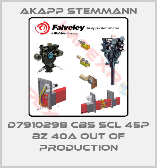 Akapp Stemmann-D7910298 CBS SCL 45P BZ 40A out of production