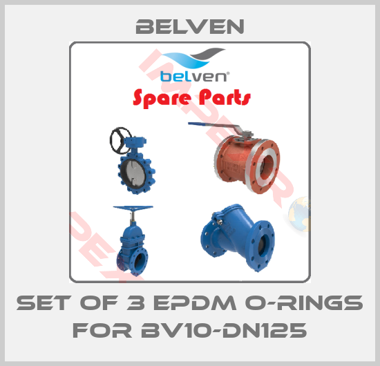 Belven-Set of 3 EPDM O-rings for BV10-DN125