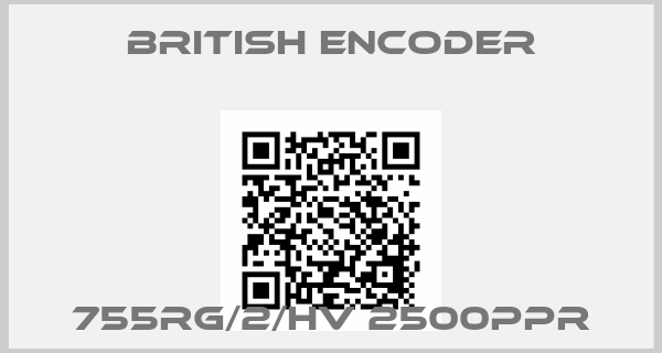 British Encoder-755RG/2/HV 2500PPR