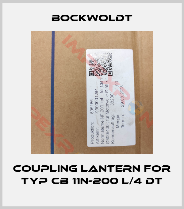 Bockwoldt-coupling lantern for Typ CB 11N-200 L/4 DT