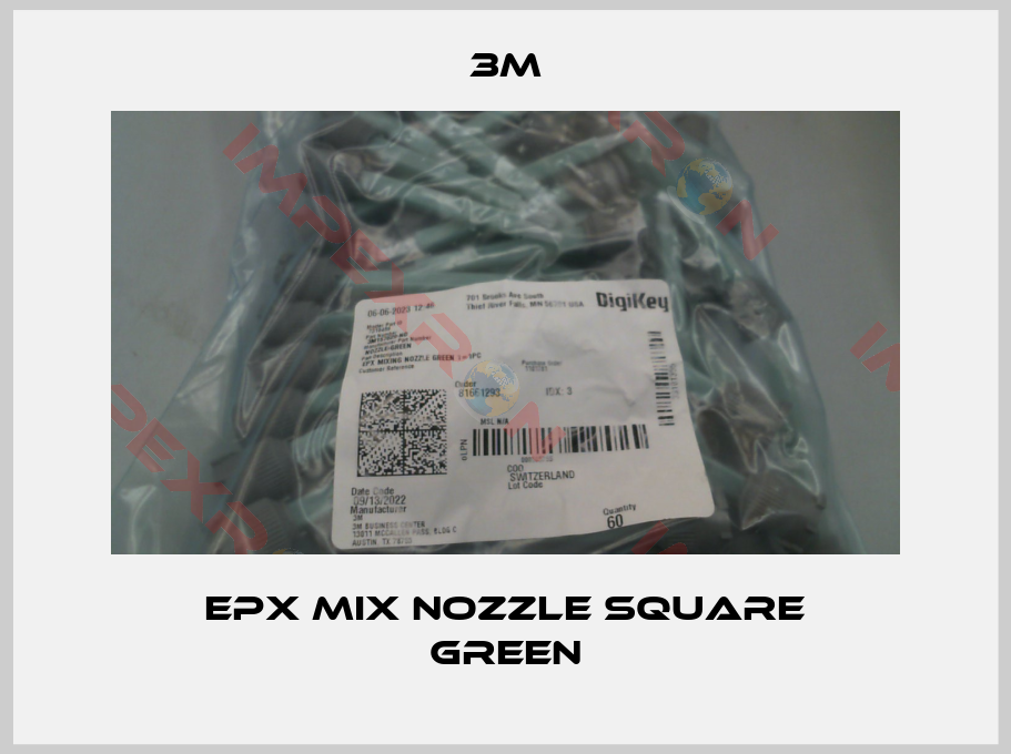 3M-EPX Mix Nozzle Square Green