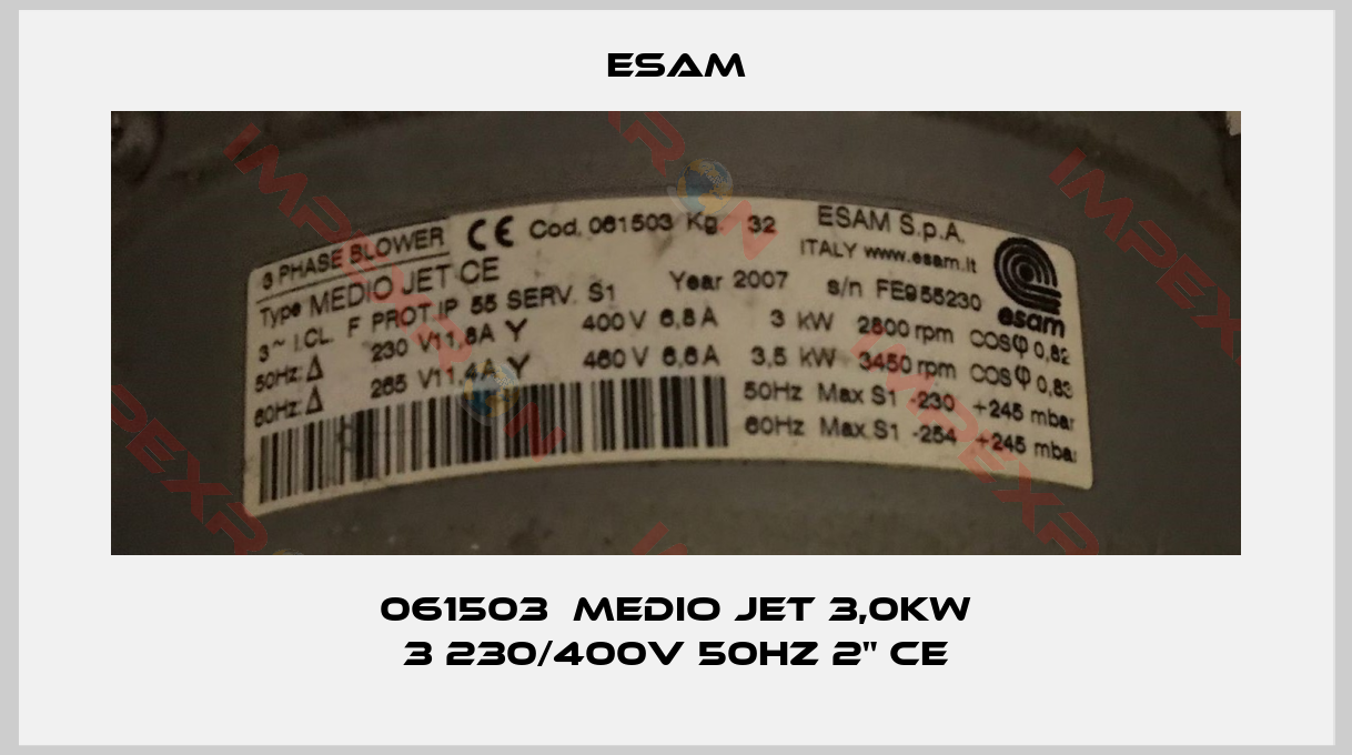 Esam-061503  Medio Jet 3,0kW 3 230/400V 50Hz 2" CE
