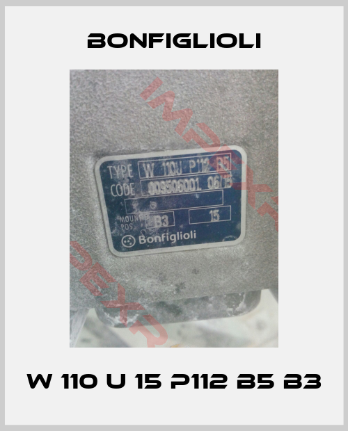 Bonfiglioli-W 110 U 15 P112 B5 B3
