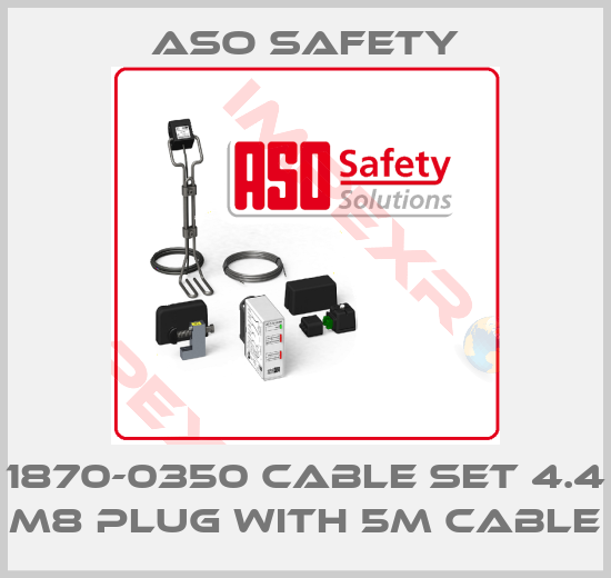 ASO SAFETY-1870-0350 Cable set 4.4 M8 plug with 5m cable