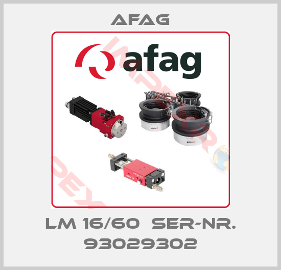 Afag-LM 16/60  SER-NR. 93029302